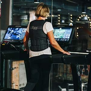 Hyperwear Hyper Vest FIT – Women’s Weighted Vest for Walking, Bone-Health Exercise, Osteoporosis & Osteopenia Workouts – Comfortable, Breathable, Machine-Washable – 5 lb or 10 lb – Carbon Black / Glacier Blue / Crimson Red
