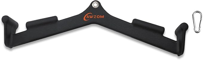 LAT Pulldown Attachments for Cable Machines, Cable Machine Attachments for Home Gym T Bar V Bar LAT Pulldown Machines Attachments, Back Tricep Bar Strength Training Handle Grip