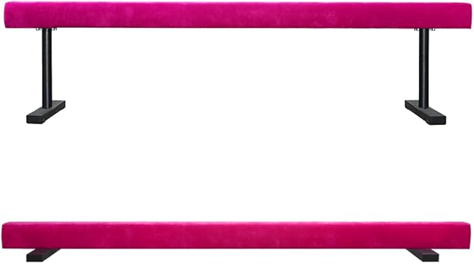 8FT Adjustable&Foldable Gymnastics Balance Beam,Home Gym Equipment,Easy Assembling and Storage,No Tool Require,for Kids Children Girls Training