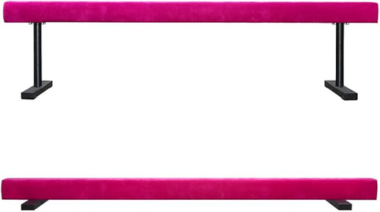 8FT Adjustable&Foldable Gymnastics Balance Beam,Home Gym Equipment,Easy Assembling and Storage,No Tool Require,for Kids Children Girls Training