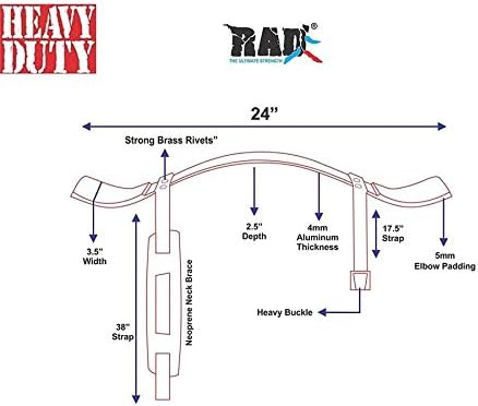 RAD Arm Blaster for Biceps & Triceps - Build Powerful Arms with Bicep Blaster Curl Support Isolator - Bicep Curl Machine