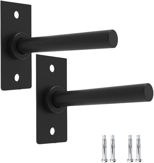 Wall Mounted Weight Plate Holder,Steel Bumper Plate Storage Rack with Screws and Thick Pad, Space Saving Holder for Home Gym,Max Weight Capacity 300 LBS