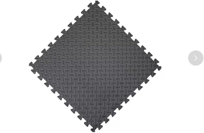 Gray Thick Foam Exercise Gym Flooring Tiles (6 TilesCase) 24 in. W x 24 in. L x 0.5 in