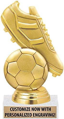 Soccer Trophies - 6" Soccer Ball and Soccer Cleat Trophy for Soccer, Great Soccer Team Awards Prime