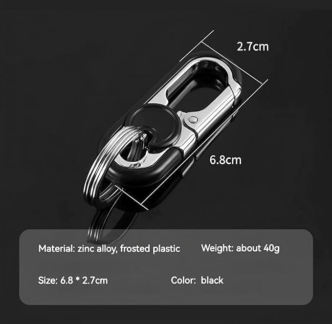 Men's Car Key Chain 2pcs, Personalized Creative Stainless Steel Car Keychain for Men