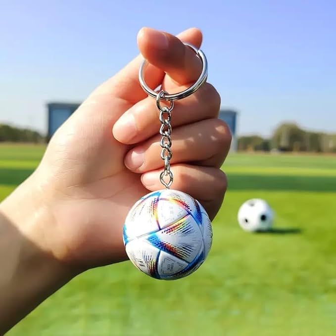 1pc mini Soccer Keychain,Fan Keyring for Backpacks Hanging Decoration, Sports World Cup,Football Key Chain for Boys