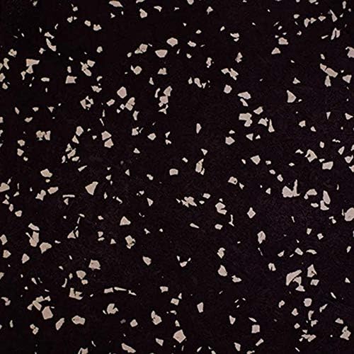 Genaflex Rubber Gym Floor Mat - 8mm Thick - Heavy Duty Commercial Protective Gym Flooring Roll (10% Grey, 4' X 20')