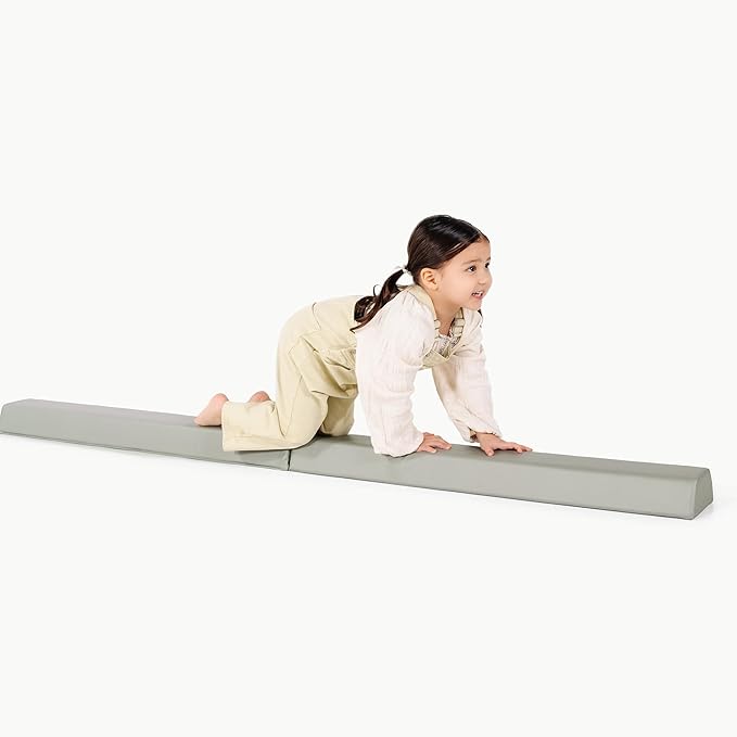 Kids Folding Foam Balance Beam 72" L Kids Balance Beam - Develops Coordination for Toddlers and Children Ages 1-5 - Toddler Balance Beam Folds in Half for Easy Storage