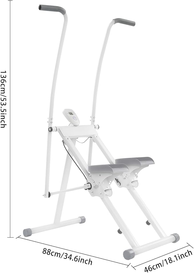 Stair Stepper, Vertical Exercise Climber for Full-Body Workout, Stair Stepper for Home Gym, 220 LBS Loading Capacity