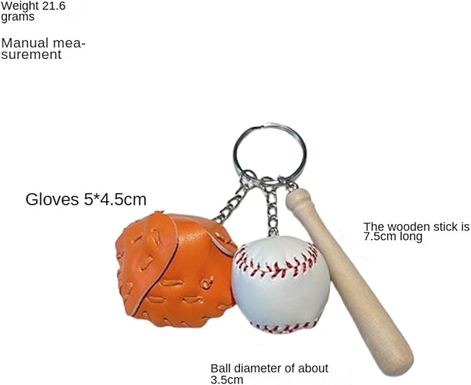 Mini Cute Soccer Keychain Bowling Tennis Baseball Keychain for Men Women Boys Girls Gift