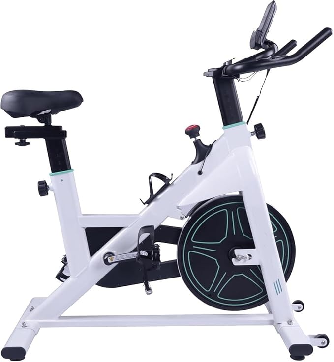 Indoor Exercise Bike,Stationary Bikes for Home Spin Indoor Exercise Bike with LCD Monitor and Comfortable Seat Cushion for Home Gym Cardio Fitness Training