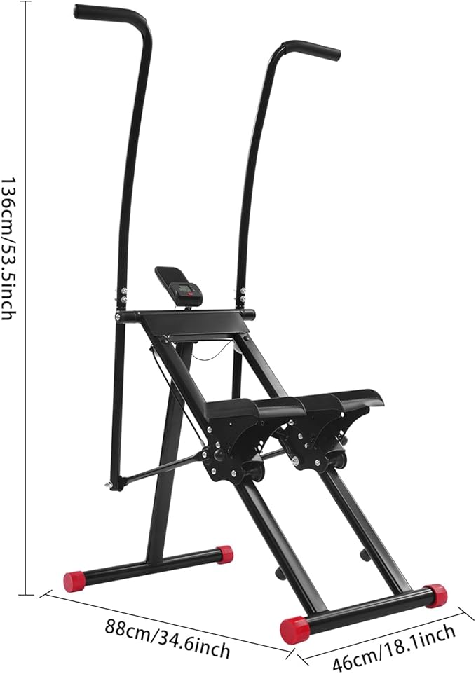 Stair Stepper, Vertical Exercise Climber for Full-Body Workout, Stair Stepper for Home Gym, 220 LBS Loading Capacity