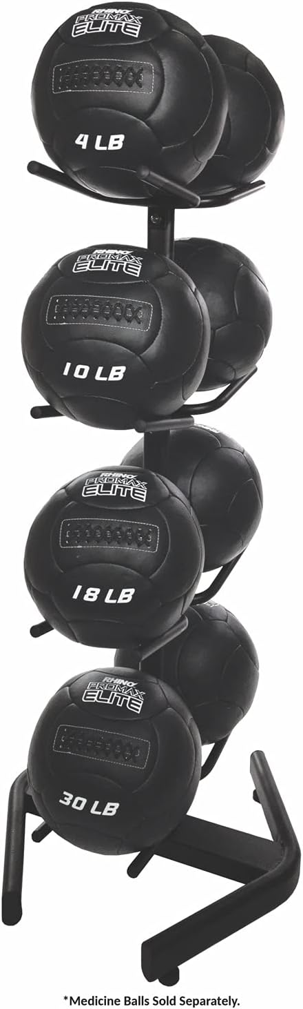 Champion Sports Rhino Slam Ball, 4-30 lb. Non-Slip Grip, Weightlifting, Crossfit, Home Gym, Fitness, 14" Diameter Balls, Optional Storage Rack/Tree Sold Separately