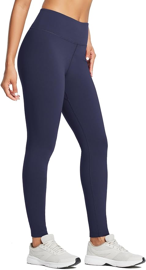 baleaf Women's Fleece Lined Leggings Water Resistant Thermal Winter Warm Tights High Waisted with Pockets Running Gear