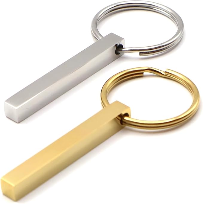 Hiyong Personalized Keychain Custom Photo Keyring Customized Gifts for Men Custom Keychain with Your Photo Logo or Text