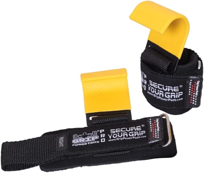 Premium Weight Lifting Hooks & Straps for Pull Ups & Deadlifts - Padded, Heavy Duty, Power Lifting Grips for Men & Women
