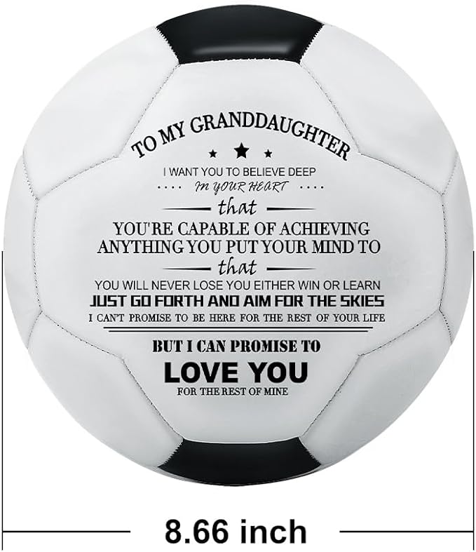 KWOOD Custom Classic Soccer Ball,Engraved Soccer Ball with Premium Pump for Training Recreation Practice,Available for Indoor Outdoor Toddlers Kids Teens Adults