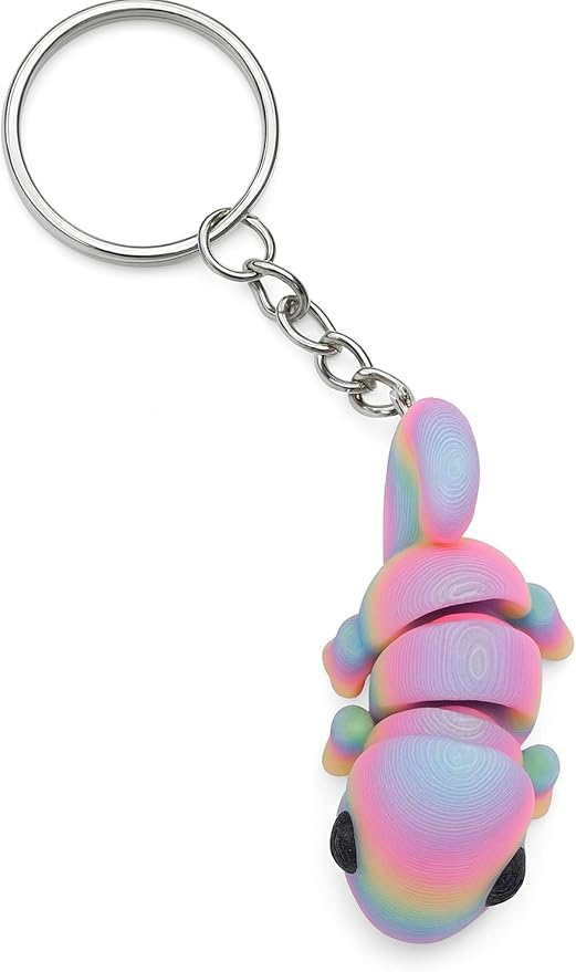 3DPrinted Animal Keychain-Wildlife Key Ring-Nature Lovers-Cute Keyring for Keys Bag Purse Unique Gift for Kids Animal Lovers