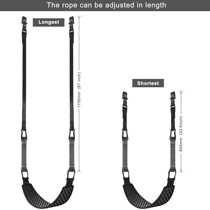 Kipika 48" Ceiling Mounted Pull Up Bar, Heavy Duty Multi-Grip Chin Up Bar,Mounted Pullup Bar, Adjustable Height, Pull Up Bands for Chin Ups & Body Stretching, Ideal for Home Gym and Strength Training