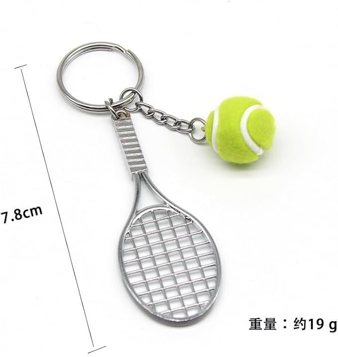 Mini Cute Soccer Keychain Bowling Tennis Baseball Keychain for Men Women Boys Girls Gift