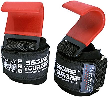 Premium Weight Lifting Hooks & Straps for Pull Ups & Deadlifts - Padded, Heavy Duty, Power Lifting Grips for Men & Women