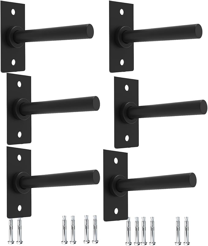 Wall Mounted Weight Plate Holder,Steel Bumper Plate Storage Rack with Screws and Thick Pad, Space Saving Holder for Home Gym,Max Weight Capacity 300 LBS