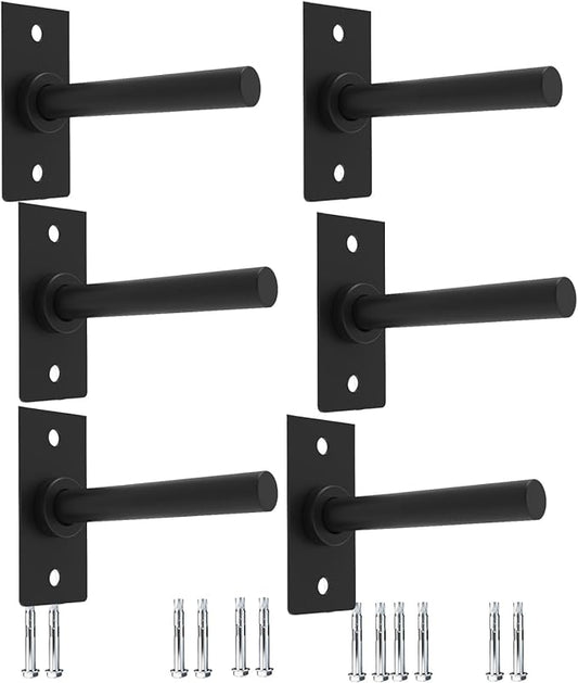 Wall Mounted Weight Plate Holder,Steel Bumper Plate Storage Rack with Screws and Thick Pad, Space Saving Holder for Home Gym,Max Weight Capacity 300 LBS