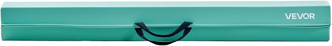 VEVOR 8FT Balance Beam for Kids, 200-350LBS Stable Support Gymnastics Floor Beam with Non-Slip Mat, Wood-Core/EVA Gymnastics Training Equipment with Anti-Slip Bottom & Carry Bag for Home Gym