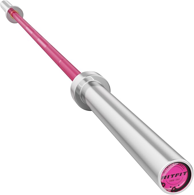 RITFIT 7FT Olympic Barbell for Strength and Weightlifting Training - 2 Inch Olympic Bar for Squat, Deadlift, Bench Press, Curl, Overhead Press - 600lbs/1000lbs/1200lbs Capacity