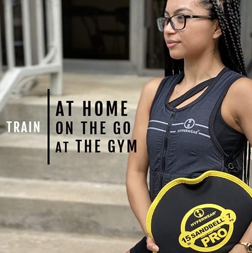 Hyperwear Hyper Vest FIT – Women’s Weighted Vest for Walking, Bone-Health Exercise, Osteoporosis & Osteopenia Workouts – Comfortable, Breathable, Machine-Washable – 5 lb or 10 lb – Carbon Black / Glacier Blue / Crimson Red
