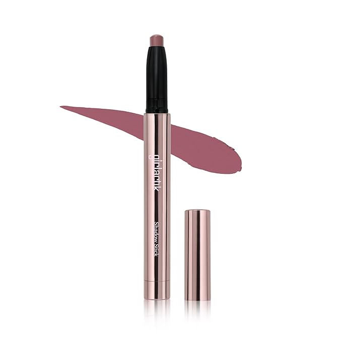 Girlactik Creamy Eyeshadow Stick- Long Lasting and Water-Resistant, Shimmering and Matte Colors Eye Shadow Stick Makeup, Sharpener Included - 2 g / .07 oz (Rose)