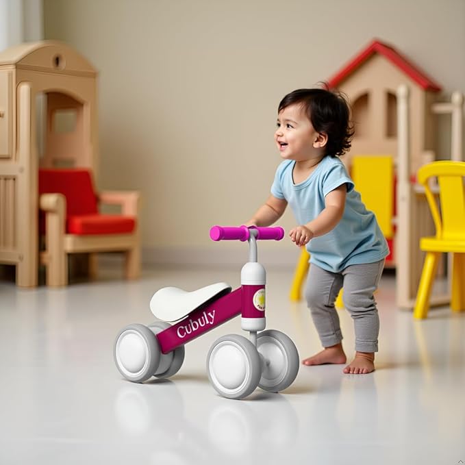 Baby Balance Bike for 1-3 Year – First Birthday Boy Girl Gifts 12-36 Month Mini Bike|Colorful Lighting Wheels|Ride on Toys |Toddler Balance Bike 1-3 Indoor/Outdoor Bike