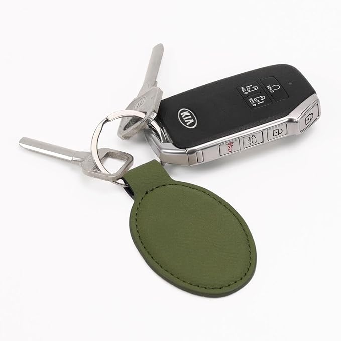 LaserGram Oval Keychain, Baseball Ball, Personalized Engraving Included (Camo Green)