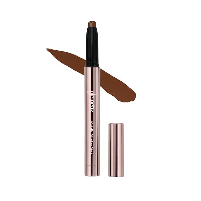 Girlactik Creamy Eyeshadow Stick- Long Lasting and Water-Resistant, Shimmering and Matte Colors Eye Shadow Stick Makeup, Built-in sharpener - 2 g / .07 oz (Bark)