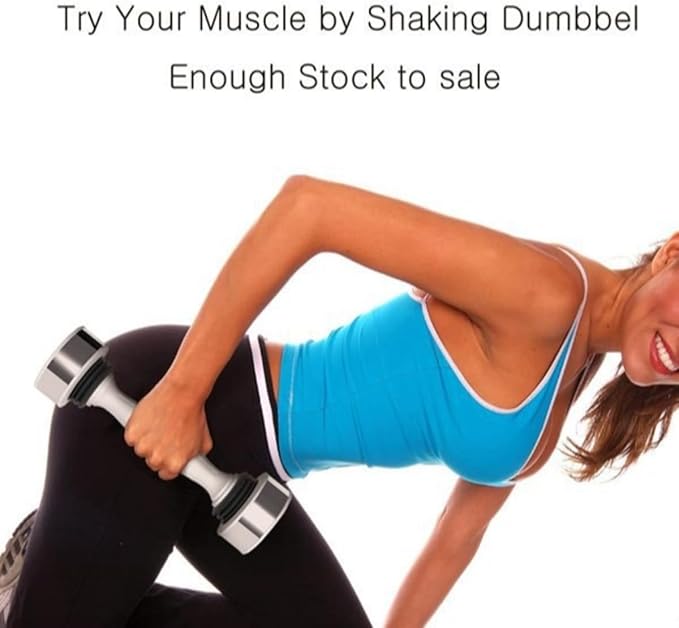 Shaking Dumbbells Home Gym Equipment for Strength Training, Shaking Weights Working Core Muscles, Forearm Workout, Fitness Dumbbells Unisex