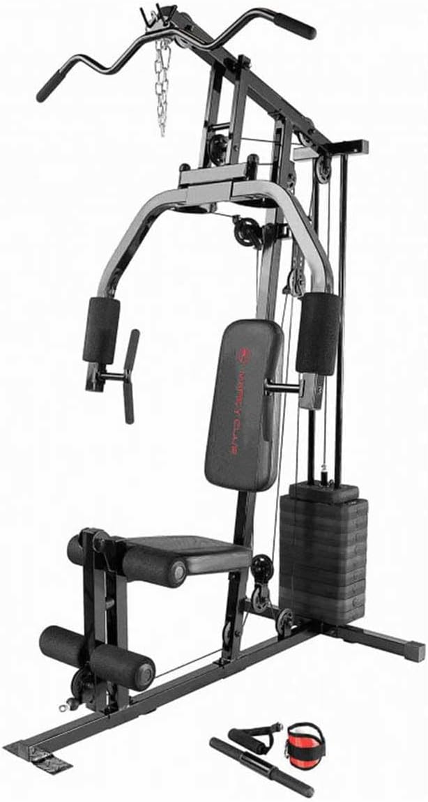 Marcy Multifunctional Workout Station 100lbs to 200lbs Stack Home Gym for Weightlifting and Bodybuilding