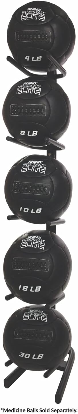 Champion Sports Rhino Slam Ball, 4-30 lb. Non-Slip Grip, Weightlifting, Crossfit, Home Gym, Fitness, 14" Diameter Balls, Optional Storage Rack/Tree Sold Separately