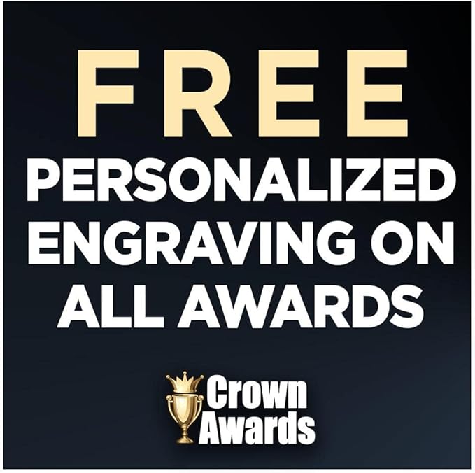 Crown Awards Personalized Acrylic Trophy, 8" Engraved Incline Slant Acrylic Award