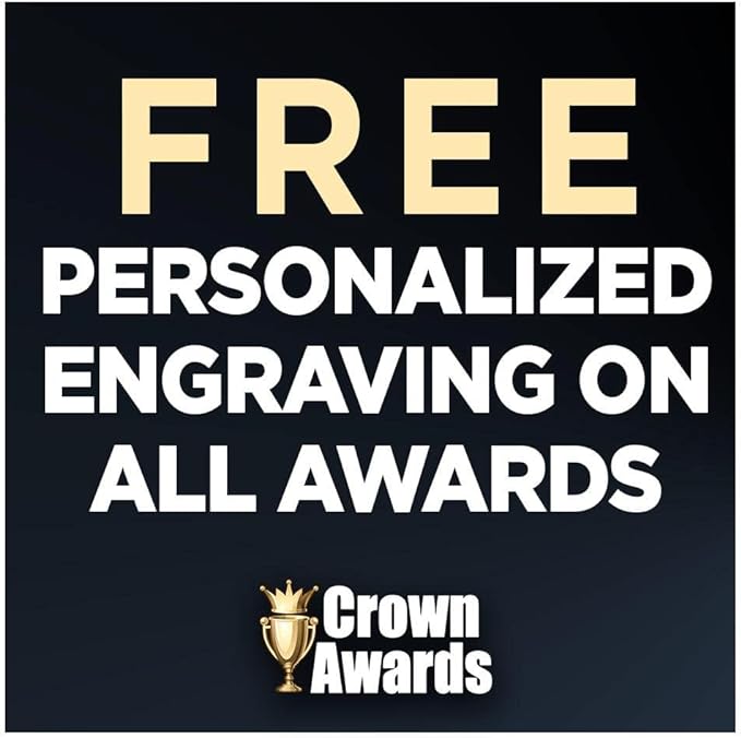 Crown Awards Personalized Acrylic Trophy, 8" Engraved Incline Slant Acrylic Award