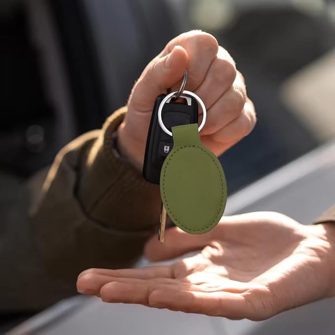 LaserGram Oval Keychain, Quad, Personalized Engraving Included (Camo Green)