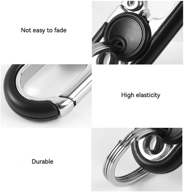 Men's Car Key Chain 2pcs, Personalized Creative Stainless Steel Car Keychain for Men