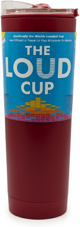 The LoudCup Reusable Water Bottle – 2-in-1 Travel Tumbler & Noisemaker – BPA-Free, Blow Horn & Cup with Slide Lid – Perfect for Sports Events, Game Day, Tailgating & Parties