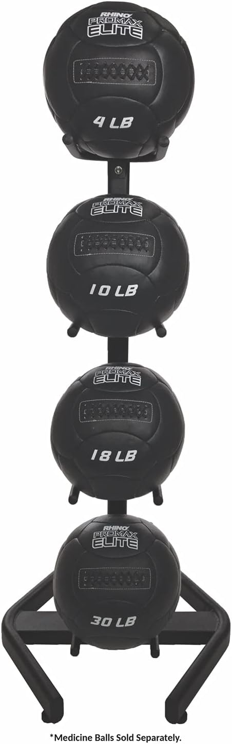 Champion Sports Rhino Slam Ball, 4-30 lb. Non-Slip Grip, Weightlifting, Crossfit, Home Gym, Fitness, 14" Diameter Balls, Optional Storage Rack/Tree Sold Separately