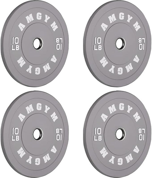 2 Inch Bumper Plates，10-500lbs，Barbell Rubber Olympic Weight Plates Set for Home Gym, Strength Training & Weight Lifting, Multiple Options Colors