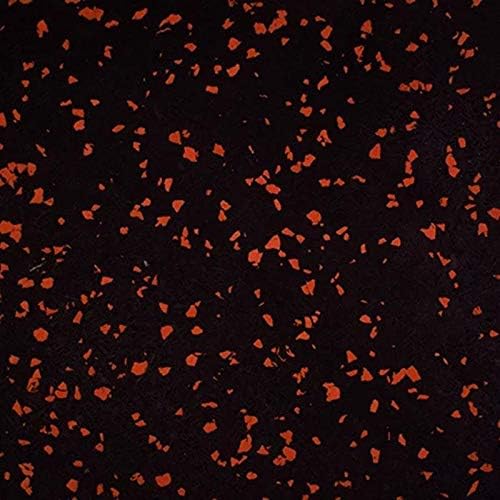Genaflex Rubber Gym Floor Mat - 8mm Thick - Heavy Duty Commercial Protective Gym Flooring Roll (10% Red, 4' X 6')