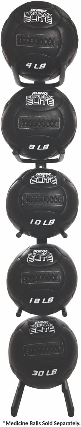 Champion Sports Rhino Slam Ball, 4-30 lb. Non-Slip Grip, Weightlifting, Crossfit, Home Gym, Fitness, 14" Diameter Balls, Optional Storage Rack/Tree Sold Separately