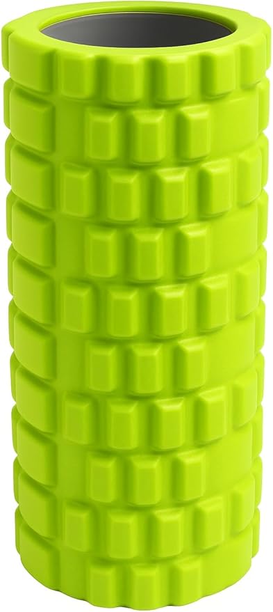 High-Density Foam Roller for Muscle Recovery, Deep Tissue Massage & Physical Therapy – Improves Mobility, Relieves Soreness, Ideal for Athletes & Fitness Training (18 Inch) (Lime Green)