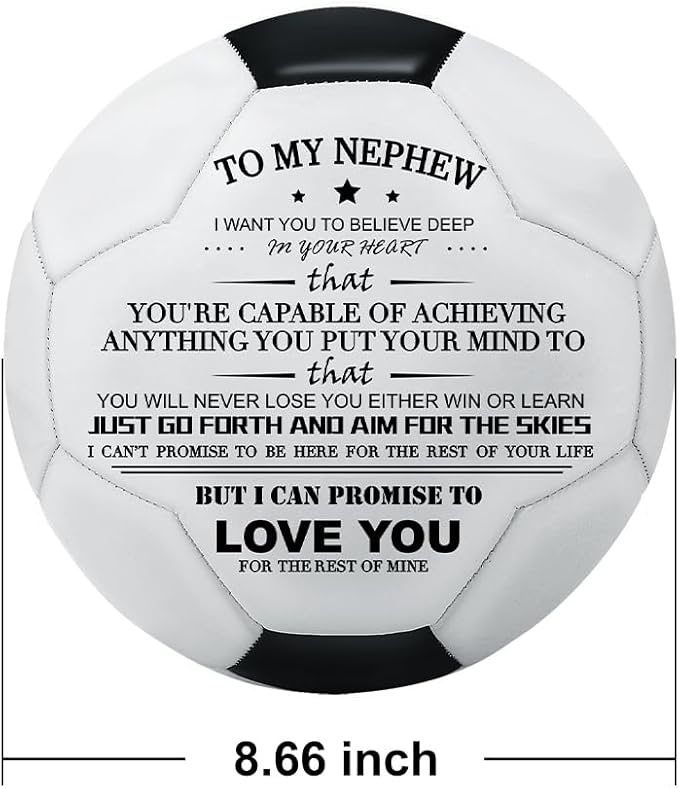 KWOOD Custom Classic Soccer Ball,Engraved Soccer Ball with Premium Pump for Training Recreation Practice,Available for Indoor Outdoor Toddlers Kids Teens Adults