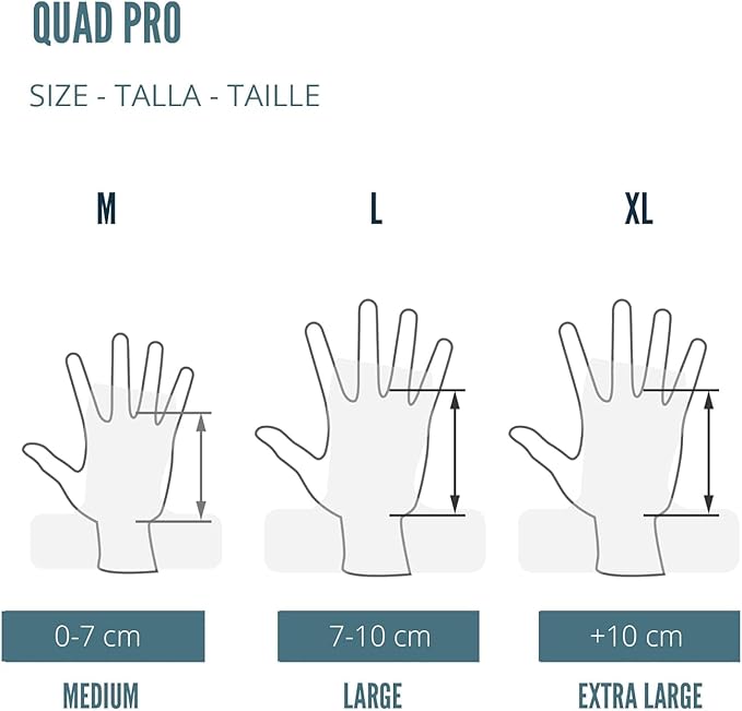Velites I Quad Pro Handgrips I Professional Cross Training Gloves or Gymnastics I All Surface I Use with Magnesium I Includes Free Bands
