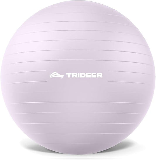 Trideer Exercise Ball Yoga Ball,Office Seating & Balance Ball Chair, Stability Ball for Pilates, Physical Therapy,Core Training & Balance Improvement & Stretching